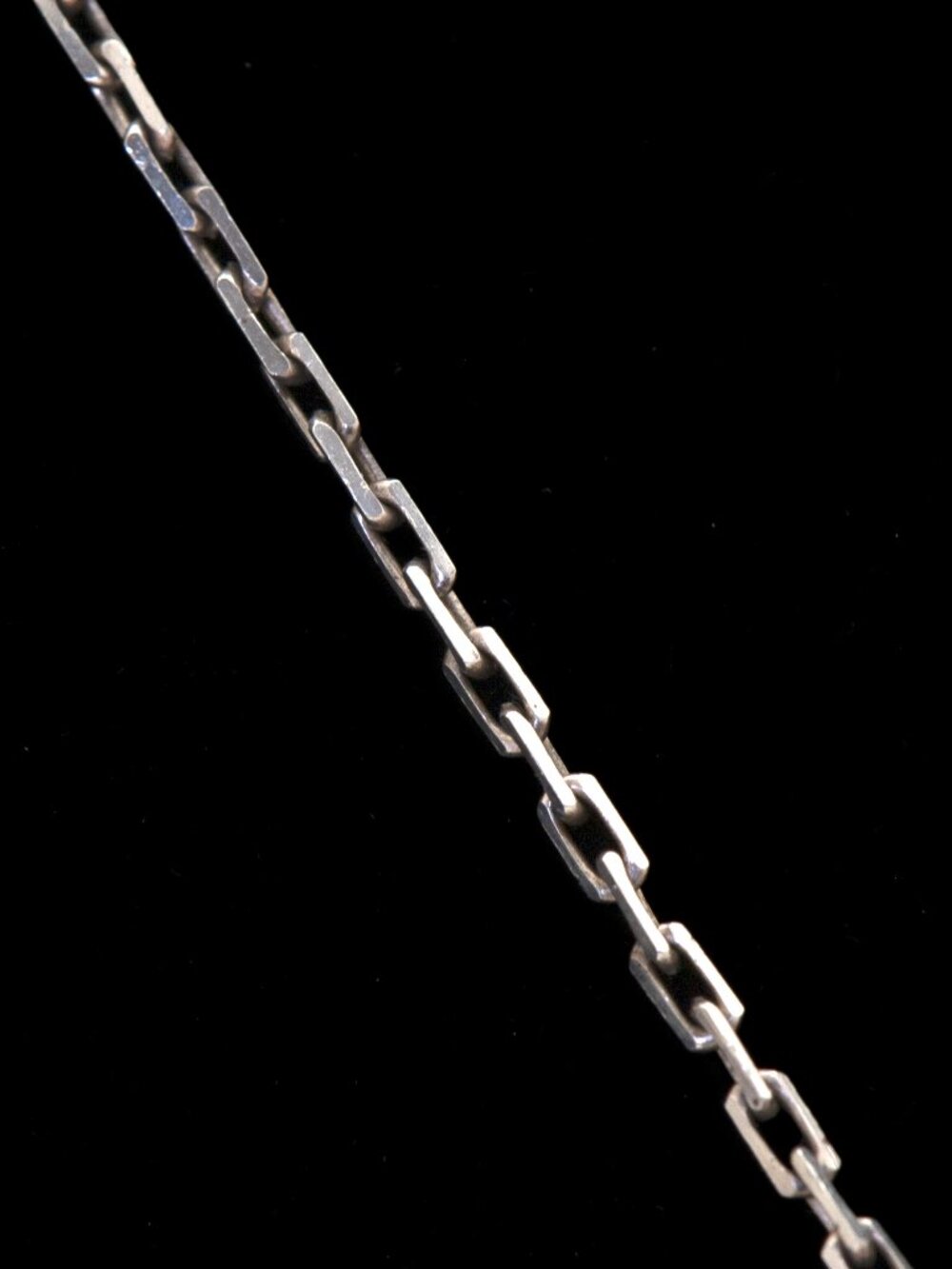 Vintage Sterling Silver Link Chain Necklace 21.5 inches